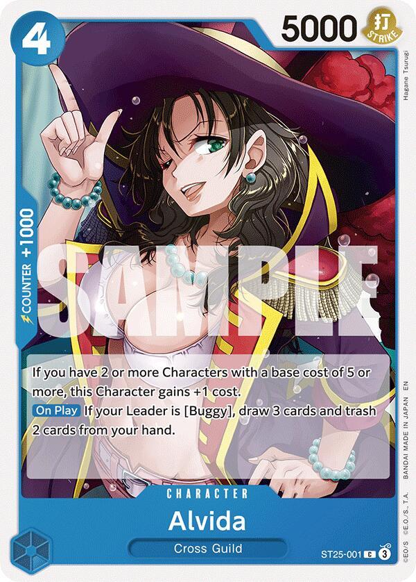 Alvida ST25-001 card from Starter Deck 25: BLUE Buggy