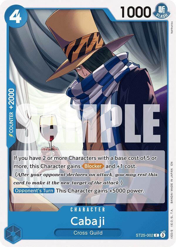 Cabaji ST25-002 card from Starter Deck 25: BLUE Buggy