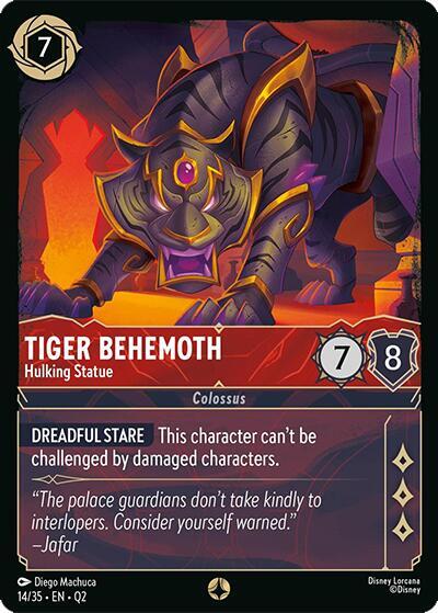 Tiger Behemoth - Hulking Statue 14/35 card from Illumineer's Quest: Palace Heist