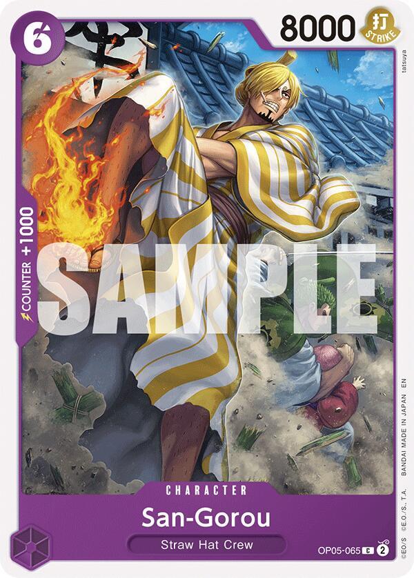 San-Gorou (Reprint) OP05-065 card from Starter Deck 26: PURPLE/BLACK Monkey.D.Luffy