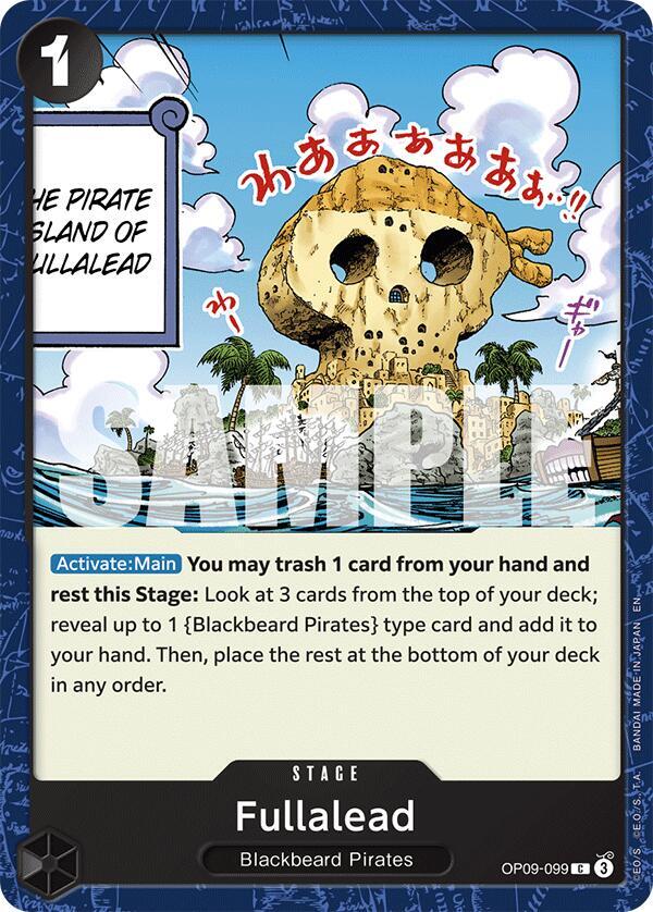 Fullalead (Reprint) OP09-099 card from Starter Deck 27: BLACK Marshall.D.Teach