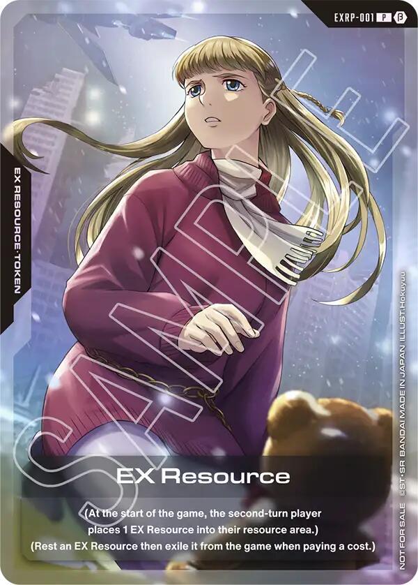 EX Resource (Mobile Suit Gundam Wing) EXRP-001 card from Promotional EX Resource Tokens