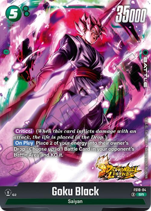Goku Black FS10-04 card from Starter Deck 10: Giblet