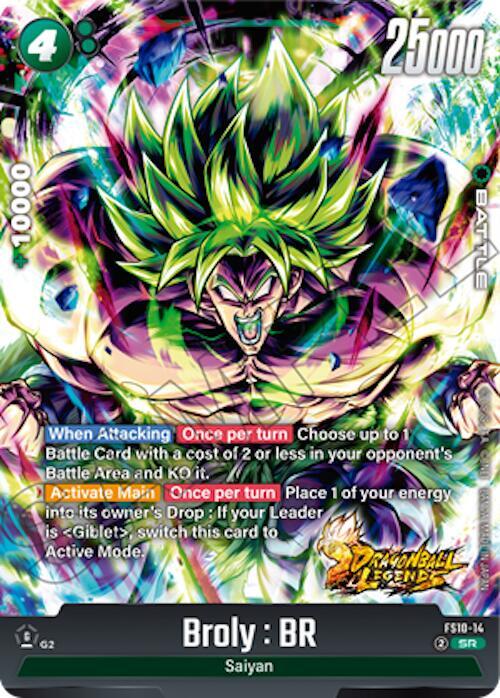 Broly : BR FS10-14 card from Starter Deck 10: Giblet