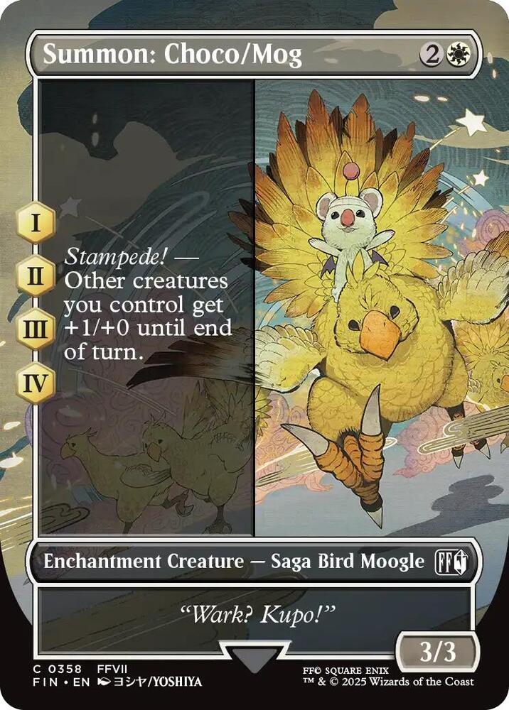 Summon: Choco/Mog (Borderless) 358 card from FINAL FANTASY