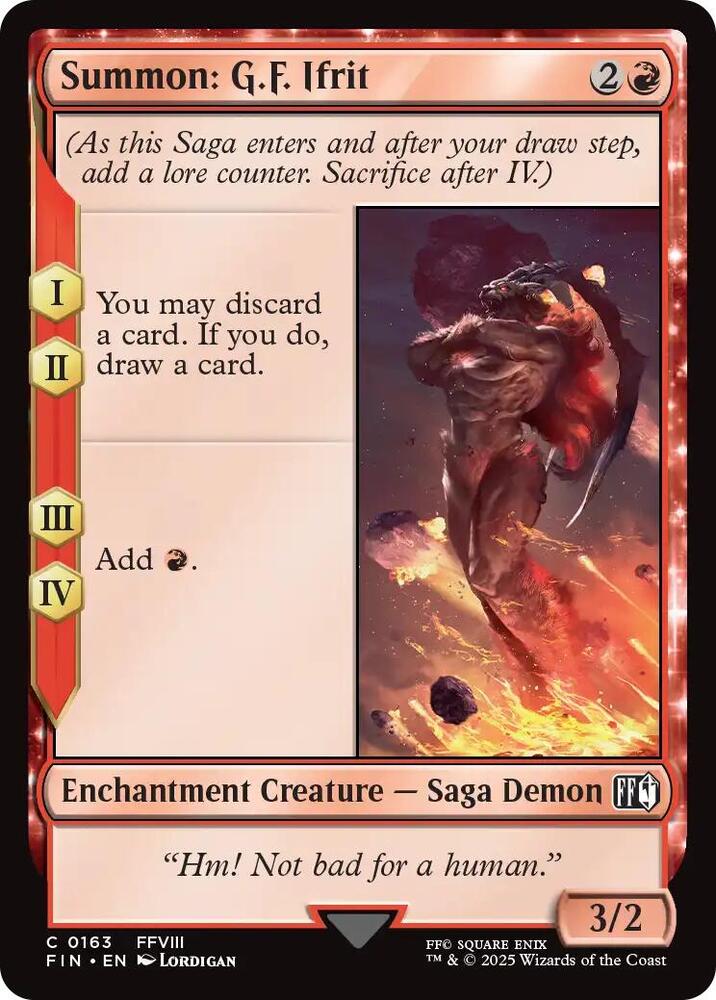 Summon: G.F. Ifrit 163 card from FINAL FANTASY