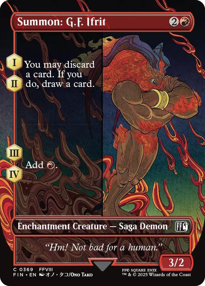 Summon: G.F. Ifrit (Borderless) 369 card from FINAL FANTASY