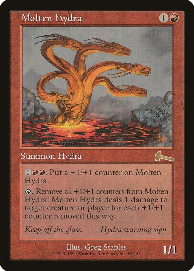 Molten Hydra 85 card from Urza's Legacy