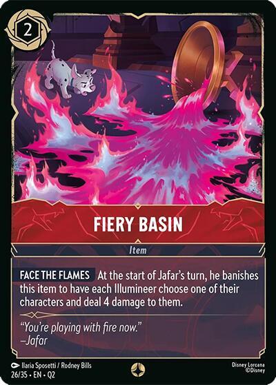 Fiery Basin 26/35 card from Illumineer's Quest: Palace Heist