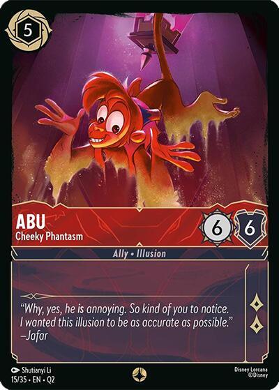 Abu - Cheeky Phantasm 15/35 card from Illumineer's Quest: Palace Heist