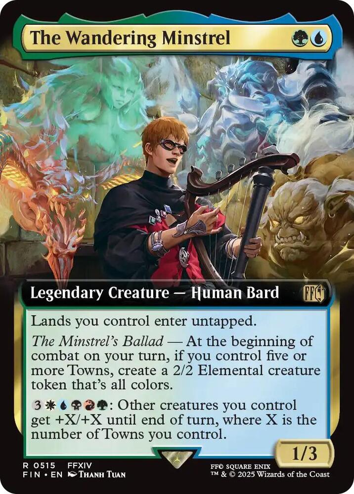 The Wandering Minstrel (Extended Art) 515 card from FINAL FANTASY