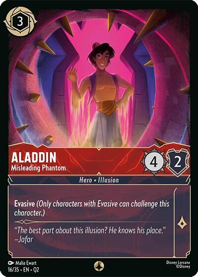 Aladdin - Misleading Phantom 16/35 card from Illumineer's Quest: Palace Heist
