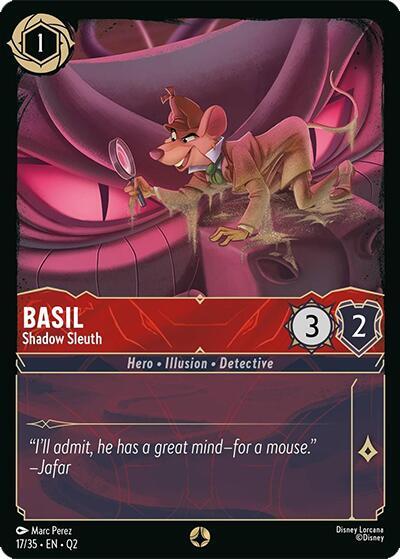 Basil - Shadow Sleuth 17/35 card from Illumineer's Quest: Palace Heist