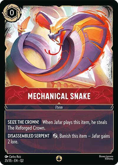 Mechanical Snake 25/35 card from Illumineer's Quest: Palace Heist