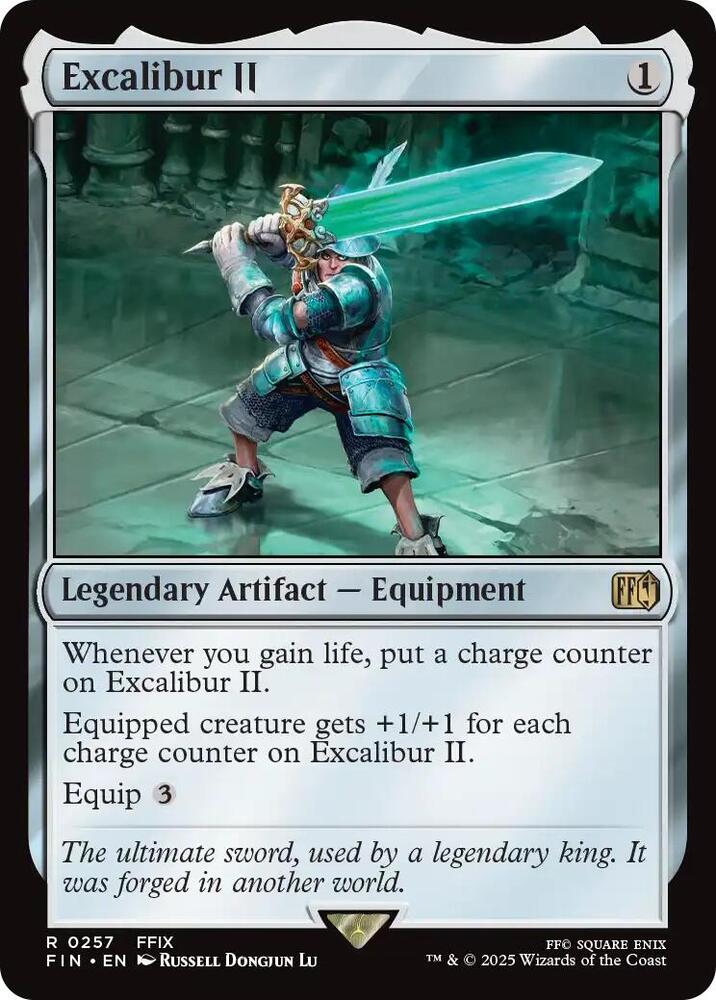 Excalibur II 257 card from FINAL FANTASY