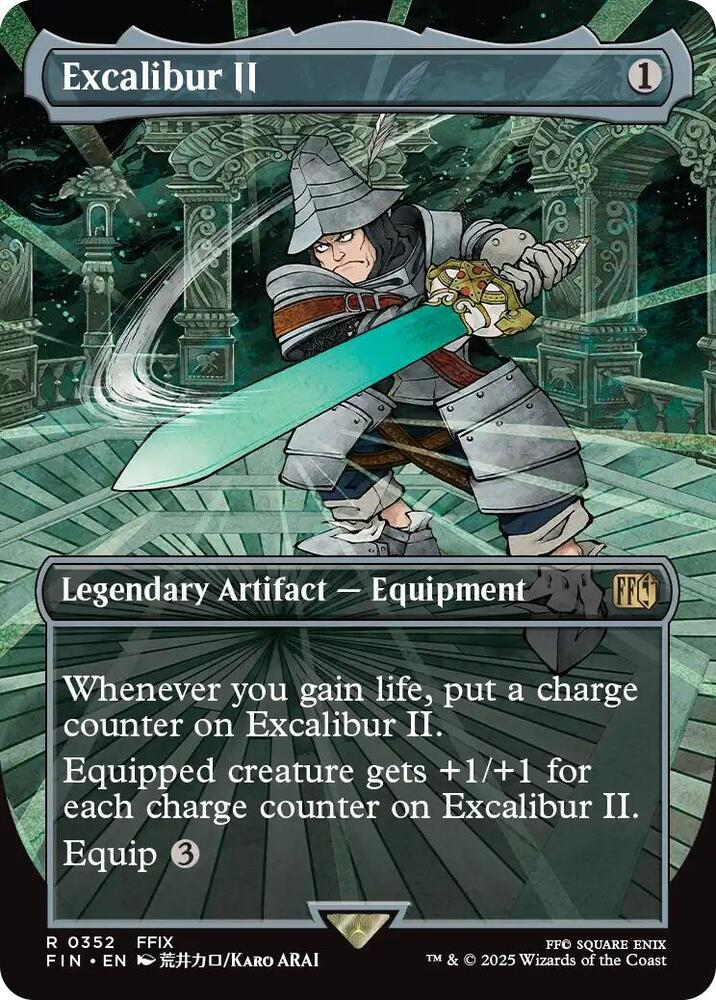 Excalibur II (Borderless) 352 card from FINAL FANTASY