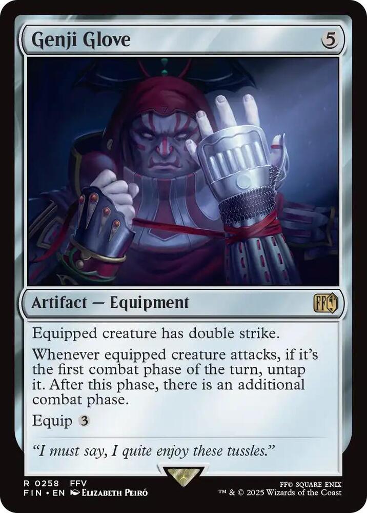 Genji Glove 258 card from FINAL FANTASY