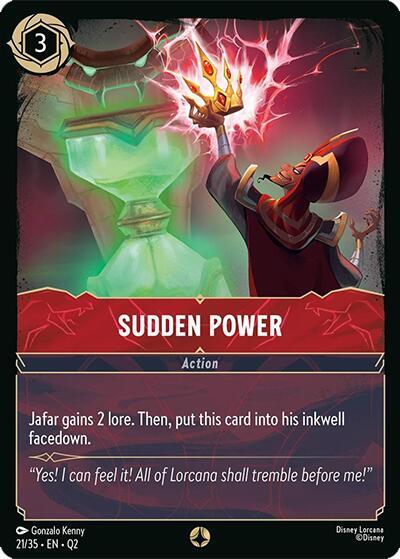 Sudden Power 21/35 card from Illumineer's Quest: Palace Heist