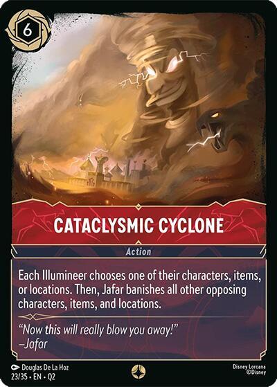 Cataclysmic Cyclone 23/35 card from Illumineer's Quest: Palace Heist