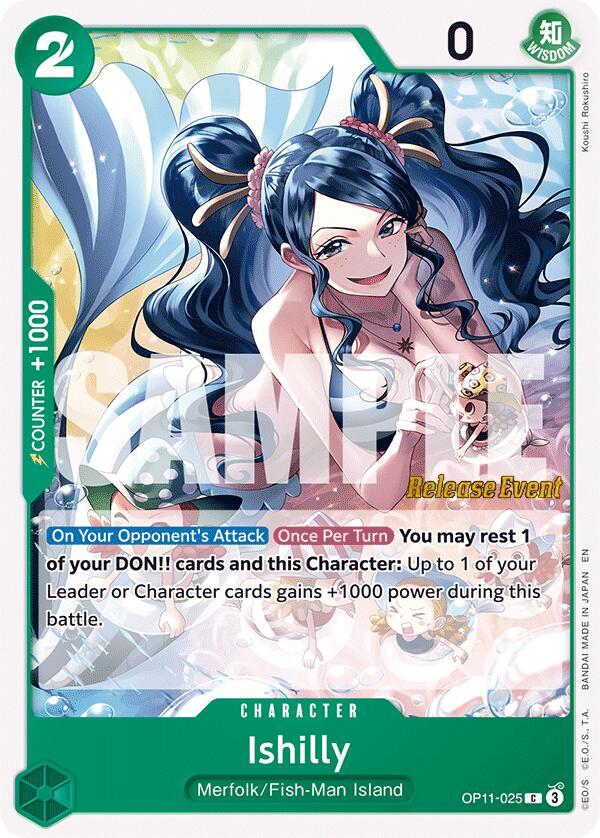 Ishilly OP11-025 card from A Fist of Divine Speed Release Event Cards