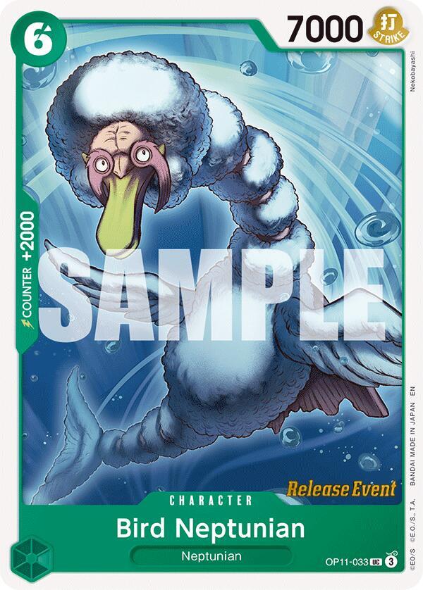 Bird Neptunian OP11-033 card from A Fist of Divine Speed Release Event Cards