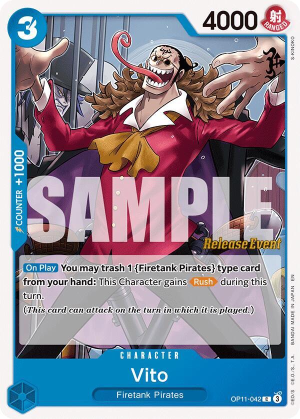 Vito OP11-042 card from A Fist of Divine Speed Release Event Cards