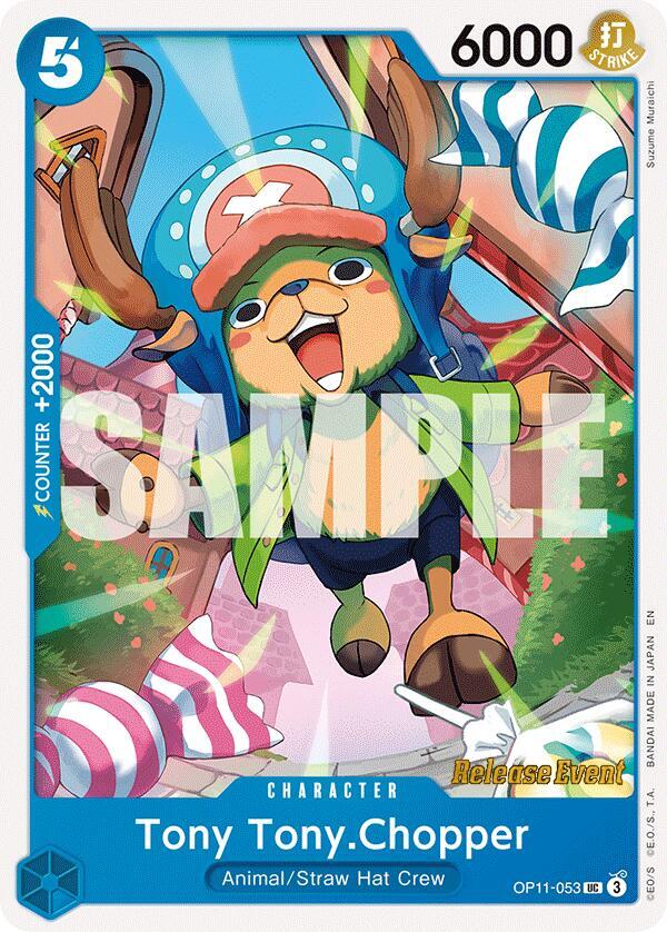 Tony Tony.Chopper OP11-053 card from A Fist of Divine Speed Release Event Cards