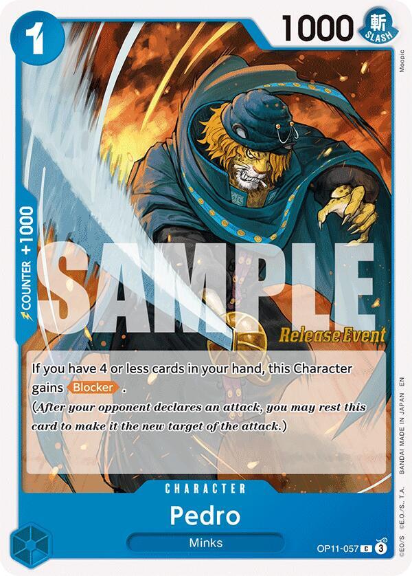 Pedro OP11-057 card from A Fist of Divine Speed Release Event Cards