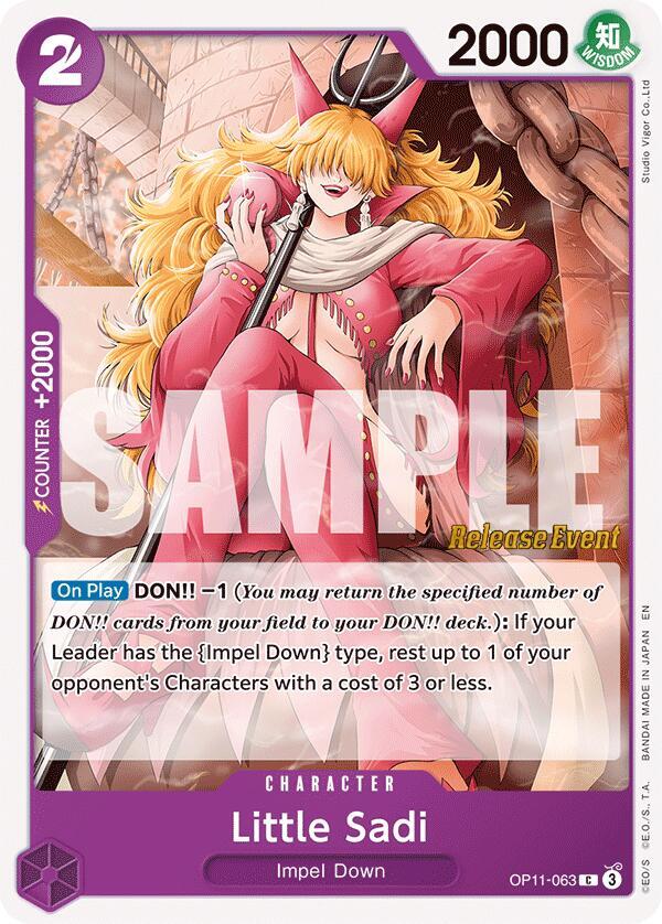Little Sadi OP11-063 card from A Fist of Divine Speed Release Event Cards
