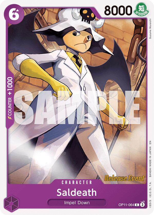 Saldeath OP11-064 card from A Fist of Divine Speed Release Event Cards