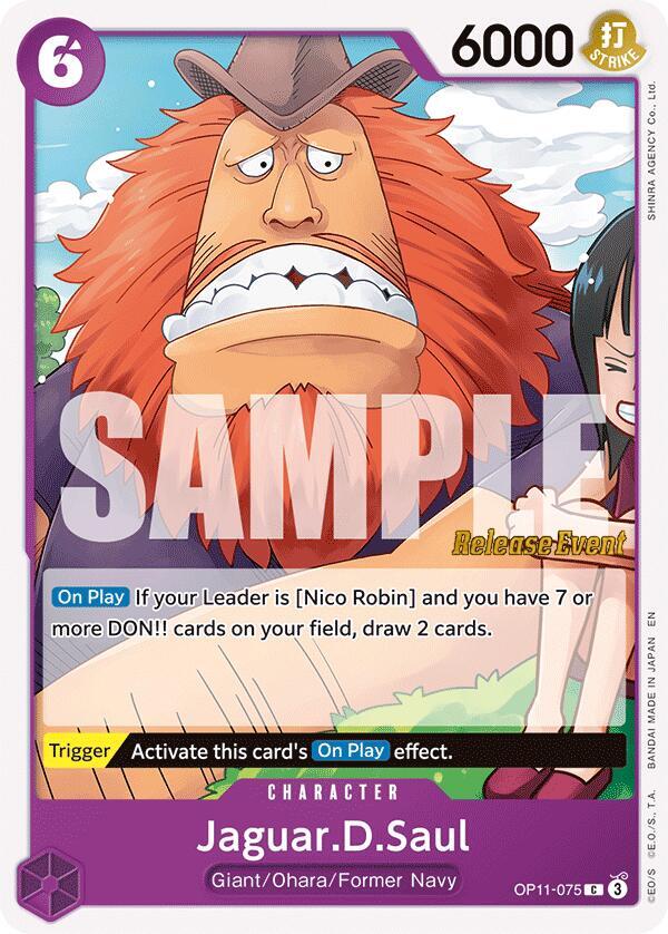 Jaguar.D.Saul OP11-075 card from A Fist of Divine Speed Release Event Cards