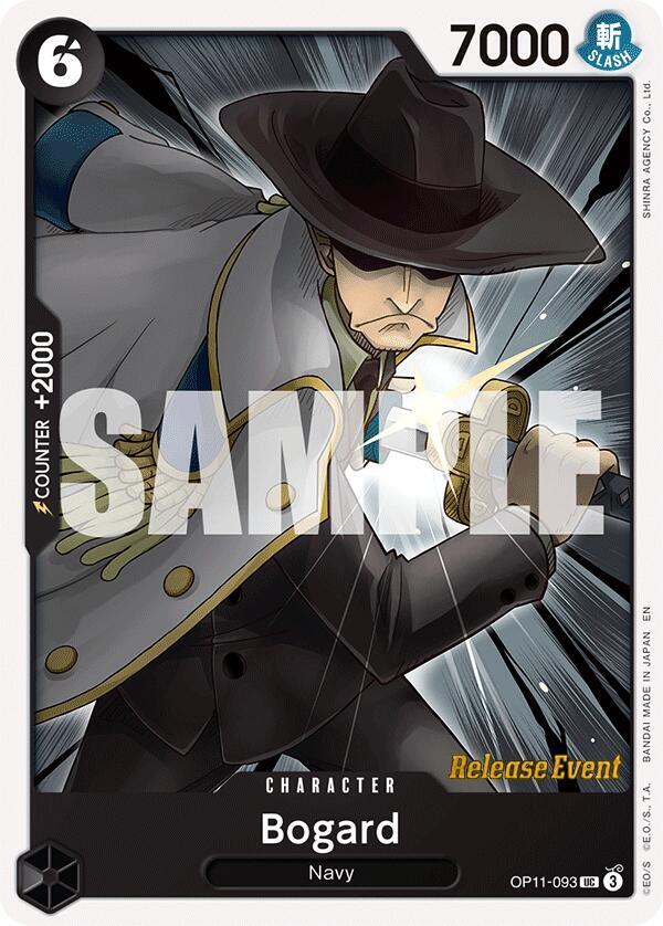 Bogard OP11-093 card from A Fist of Divine Speed Release Event Cards