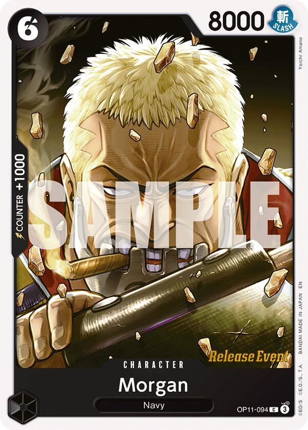 Morgan OP11-094 card from A Fist of Divine Speed Release Event Cards