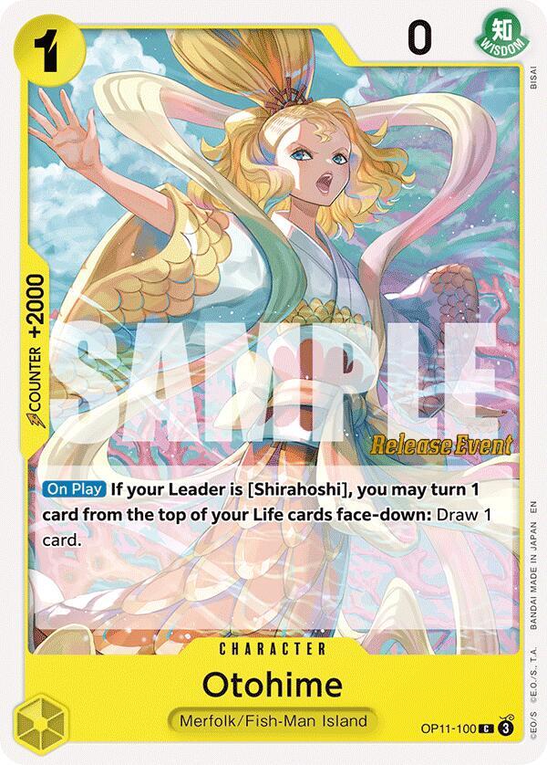 Otohime OP11-100 card from A Fist of Divine Speed Release Event Cards