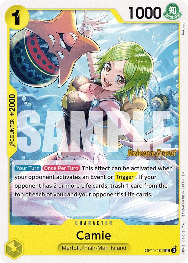 Camie OP11-102 card from A Fist of Divine Speed Release Event Cards
