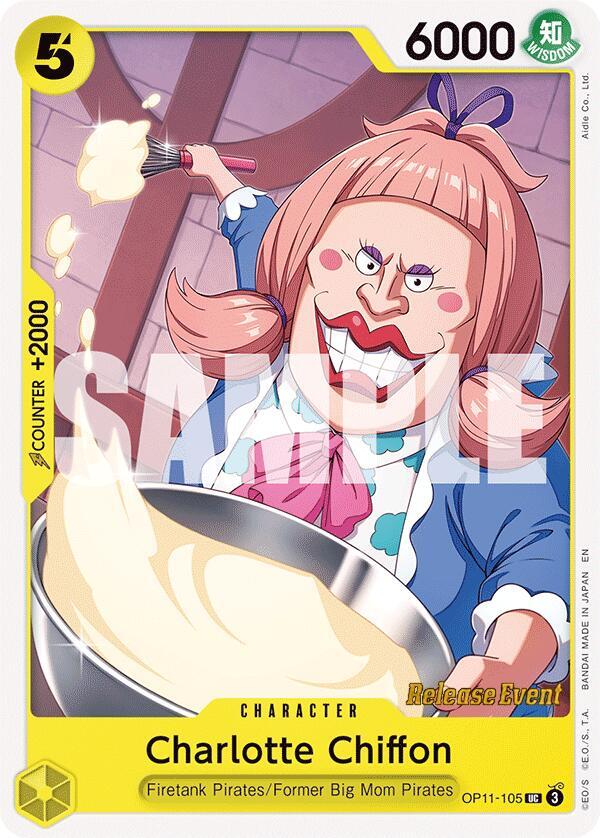 Charlotte Chiffon OP11-105 card from A Fist of Divine Speed Release Event Cards