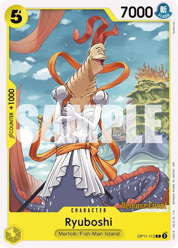 Ryuboshi OP11-113 card from A Fist of Divine Speed Release Event Cards