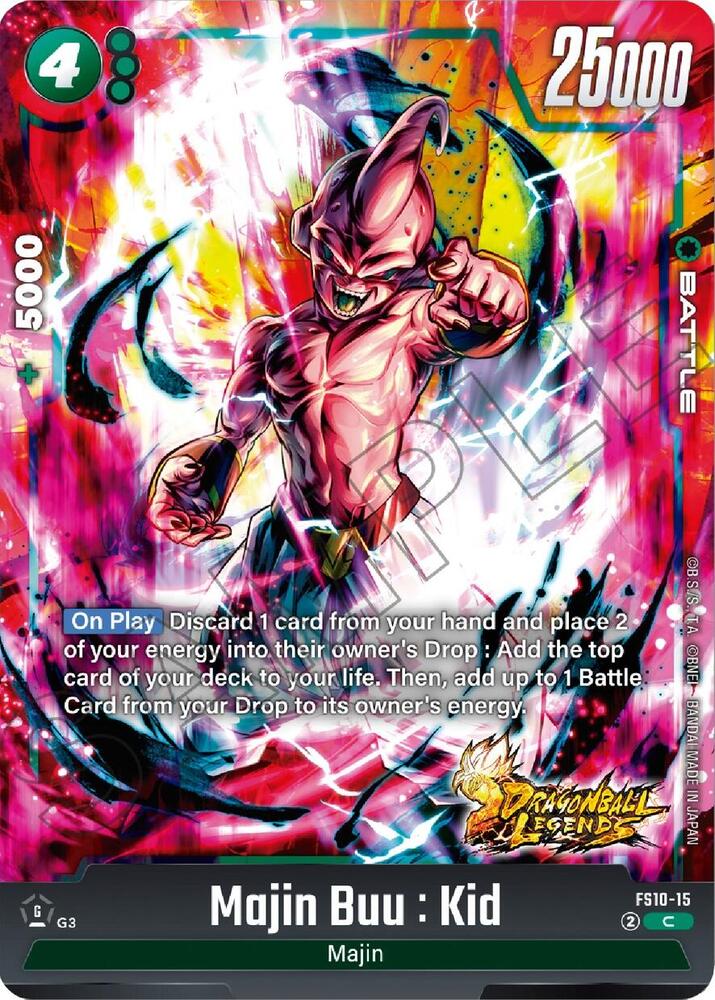 Majin Buu : Kid FS10-15 card from Starter Deck 10: Giblet