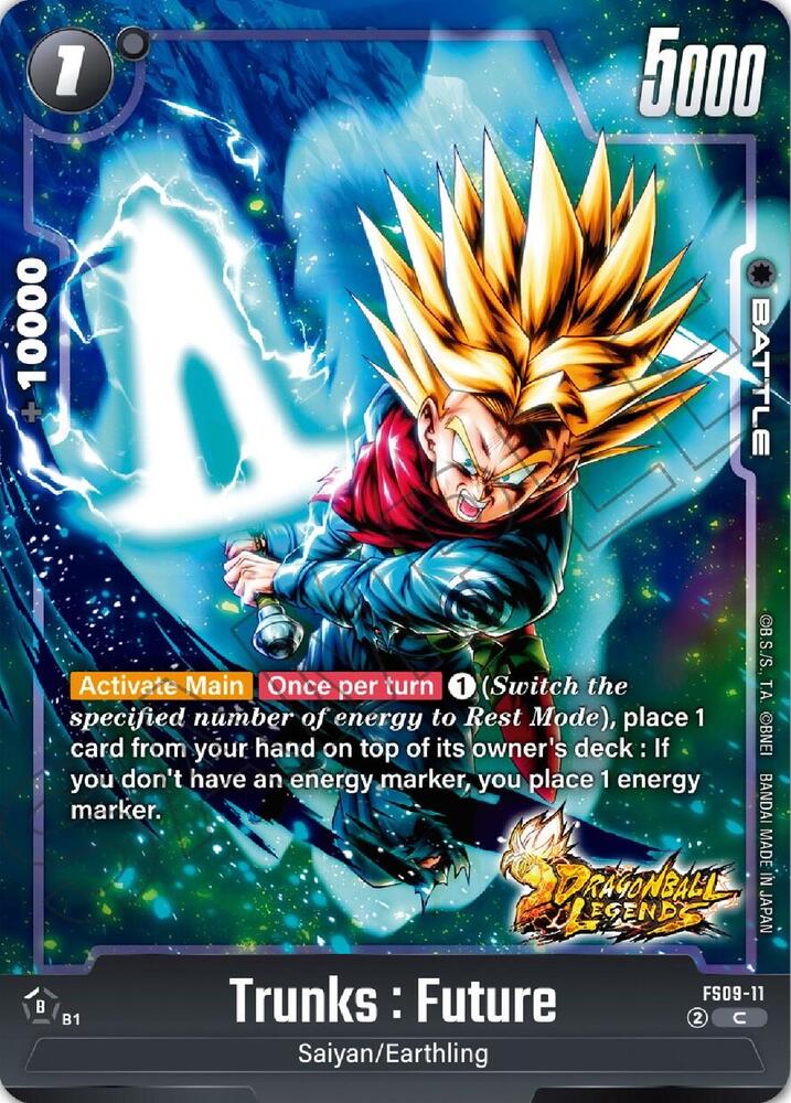 Trunks : Future FS09-11 card from Starter Deck 9: Shallot