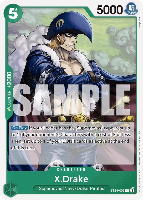 X.Drake ST24-005 card from Starter Deck 24: GREEN Jewelry Bonney