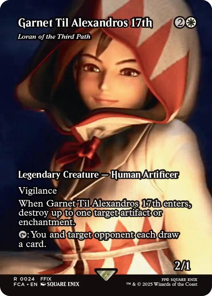 Garnet Til Alexandros 17th - Loran of the Third Path (Showcase) 24 card from FINAL FANTASY: Through the Ages