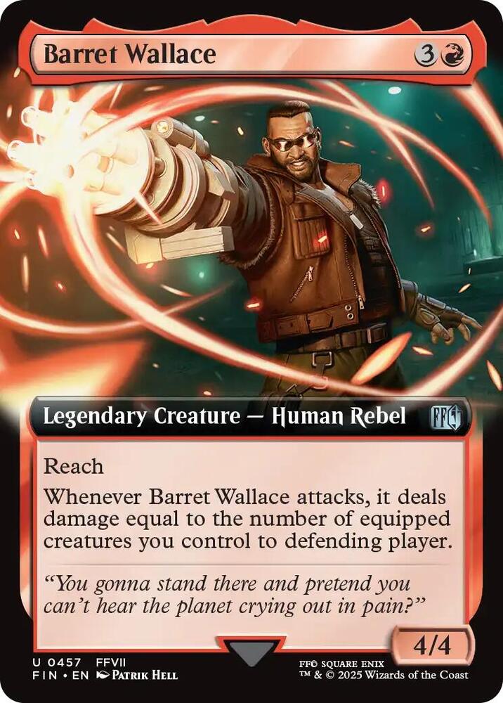 Barret Wallace (Extended Art) 457 card from FINAL FANTASY