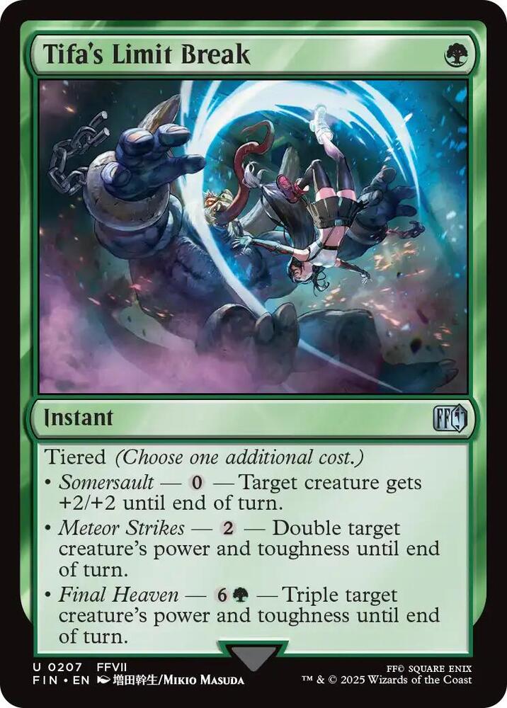 Tifa's Limit Break 207 card from FINAL FANTASY