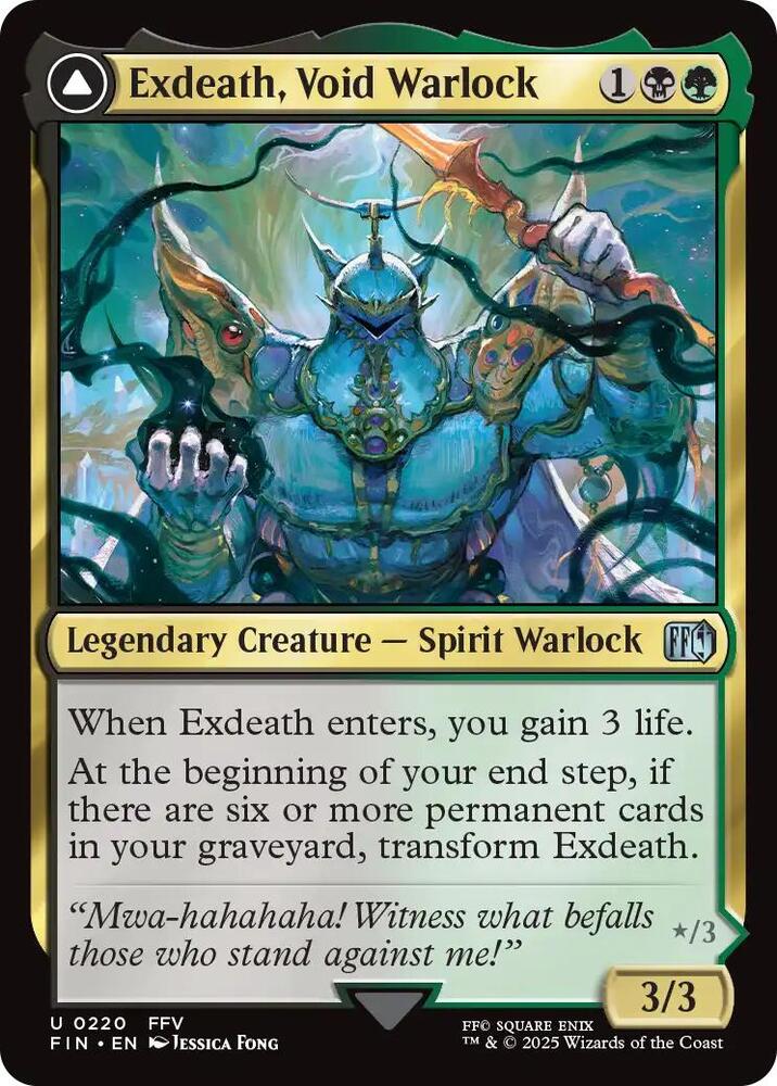 Exdeath, Void Warlock 220 card from FINAL FANTASY