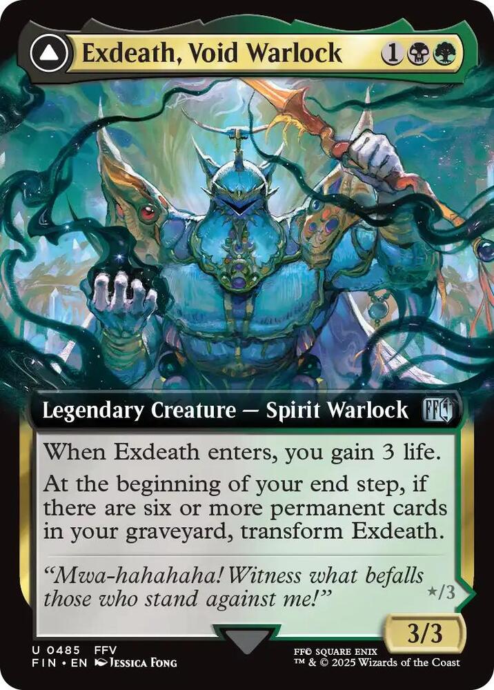 Exdeath, Void Warlock (Extended Art) 485 card from FINAL FANTASY