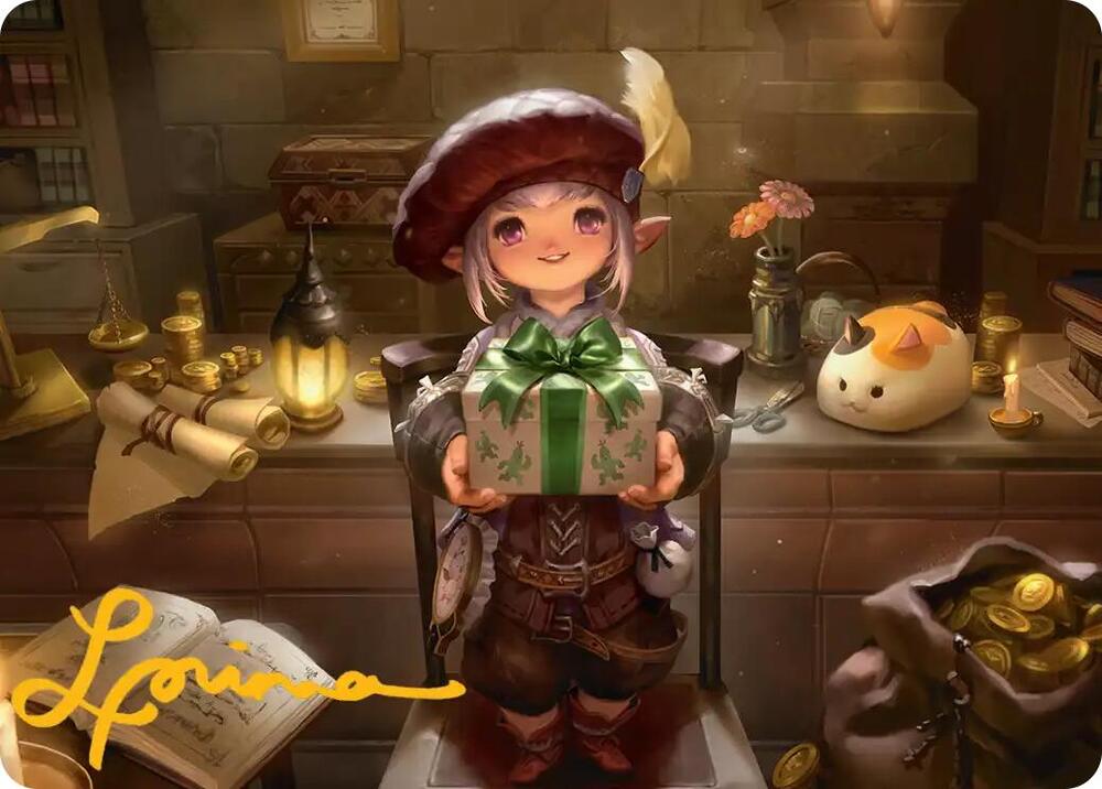 Tataru Taru Art Card (Gold-Stamped Signature) 25 card from Art Series: FINAL FANTASY