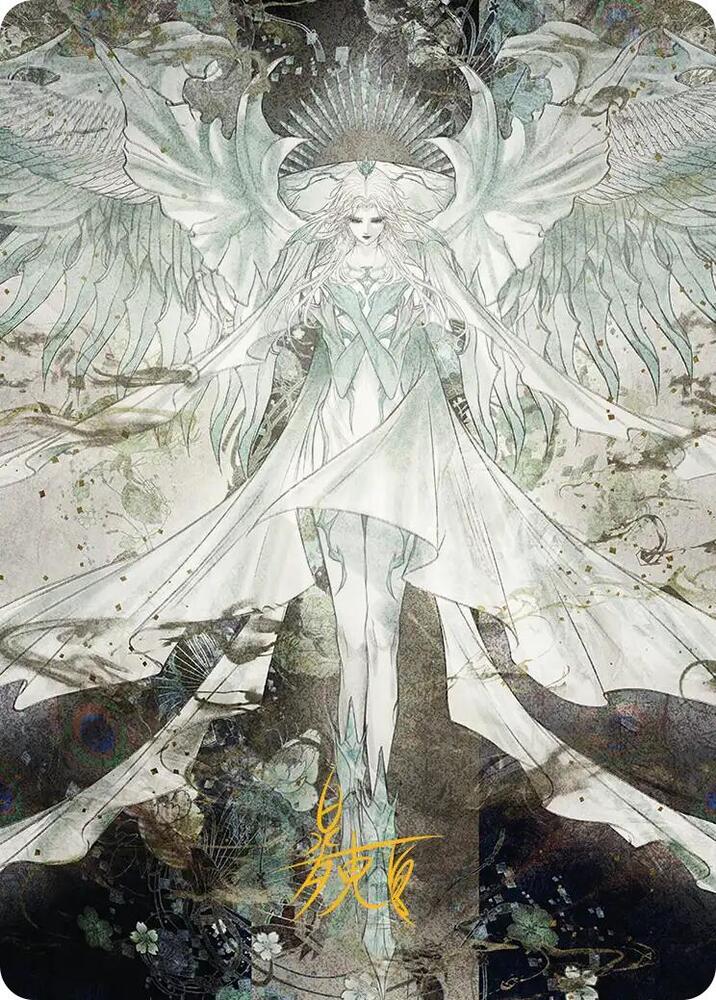 Hydaelyn, the Mothercrystal Art Card (Gold-Stamped Signature) 34 card from Art Series: FINAL FANTASY
