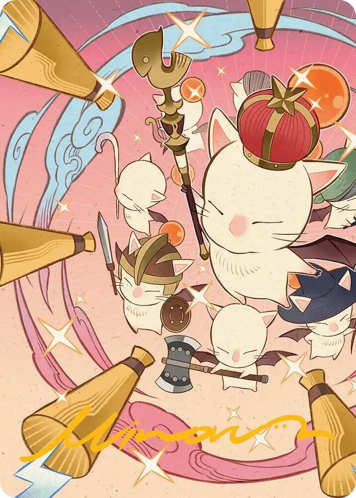 Summon: Good King Mog XII Art Card (Gold-Stamped Signature) 41 card from Art Series: FINAL FANTASY