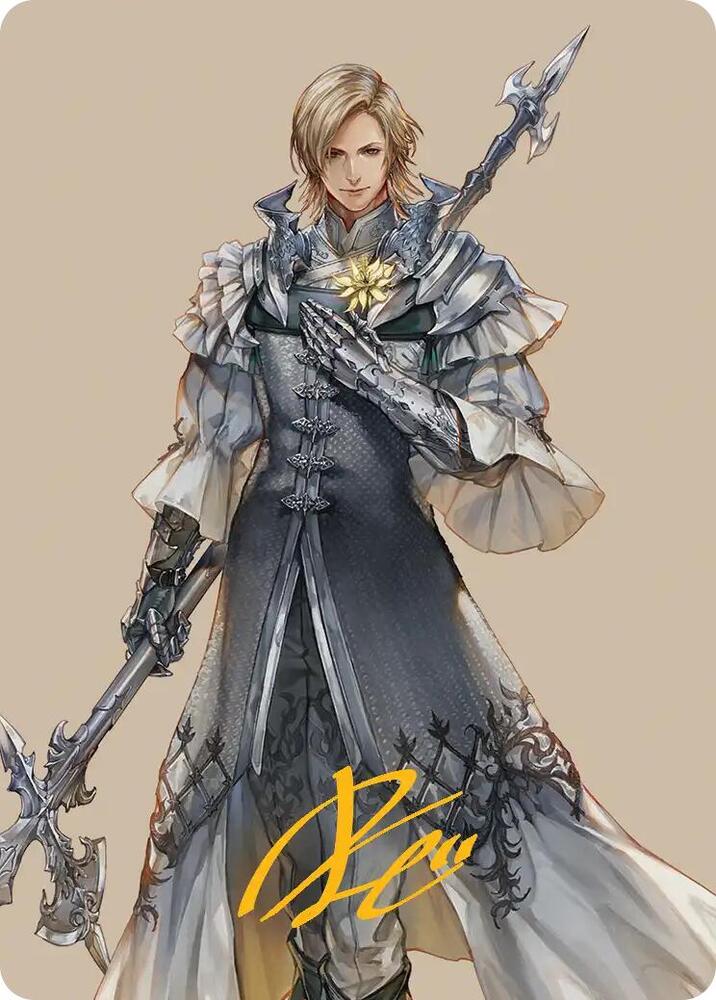 Dion, Bahamut's Dominant Art Card (Gold-Stamped Signature) 42 card from Art Series: FINAL FANTASY