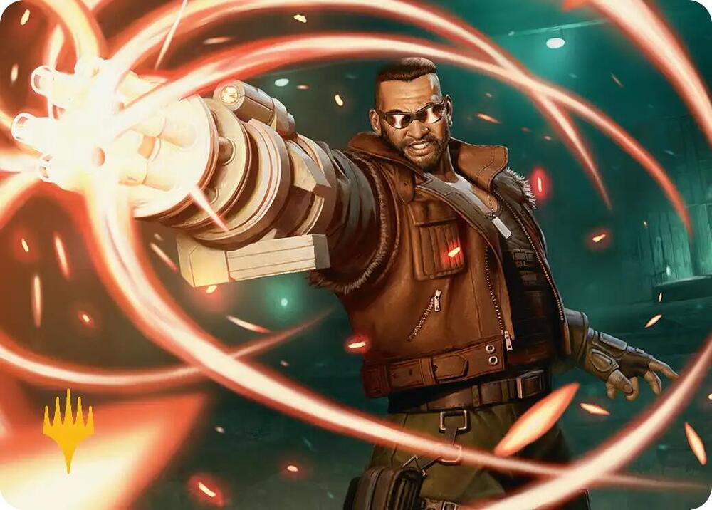 Barret Wallace Art Card (Gold-Stamped Planeswalker Symbol) 8 card from Art Series: FINAL FANTASY